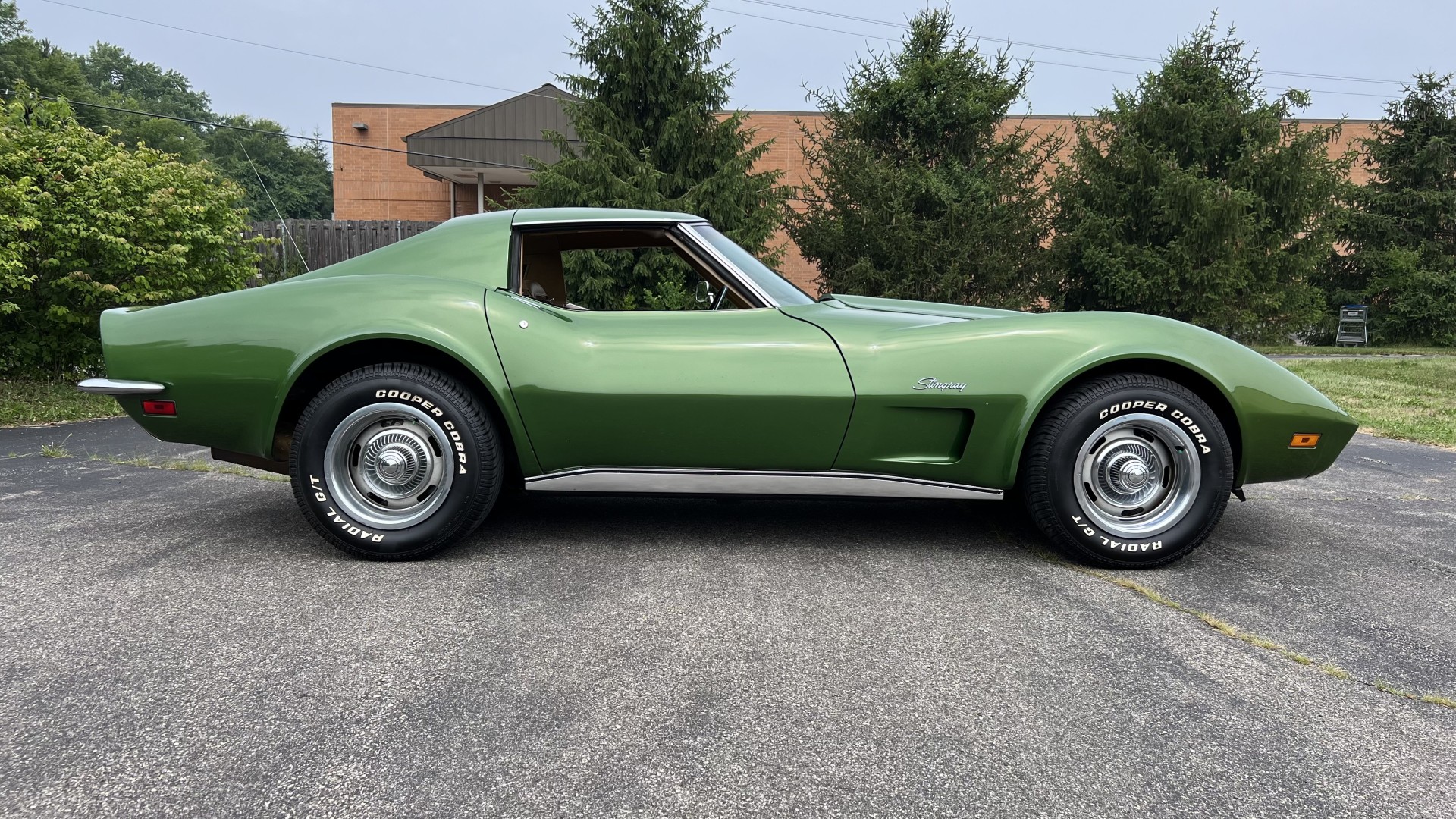 1973 Chevy Corvette, 4 Speed, Elkart Green, T Tops, Sold!