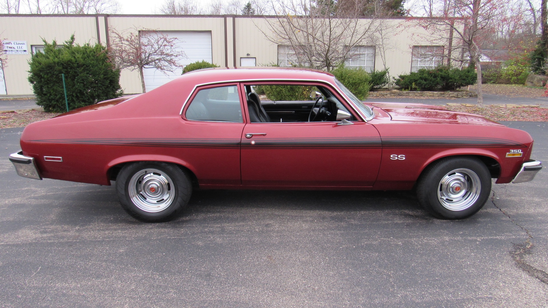 1973 Nova SS, 454 engine,  red over black SOLD!